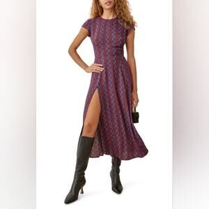 Reformation Gavin Dress Marooned Size Womens 0